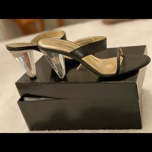 Strappy Dolce & Gabbana mules with lucite heel